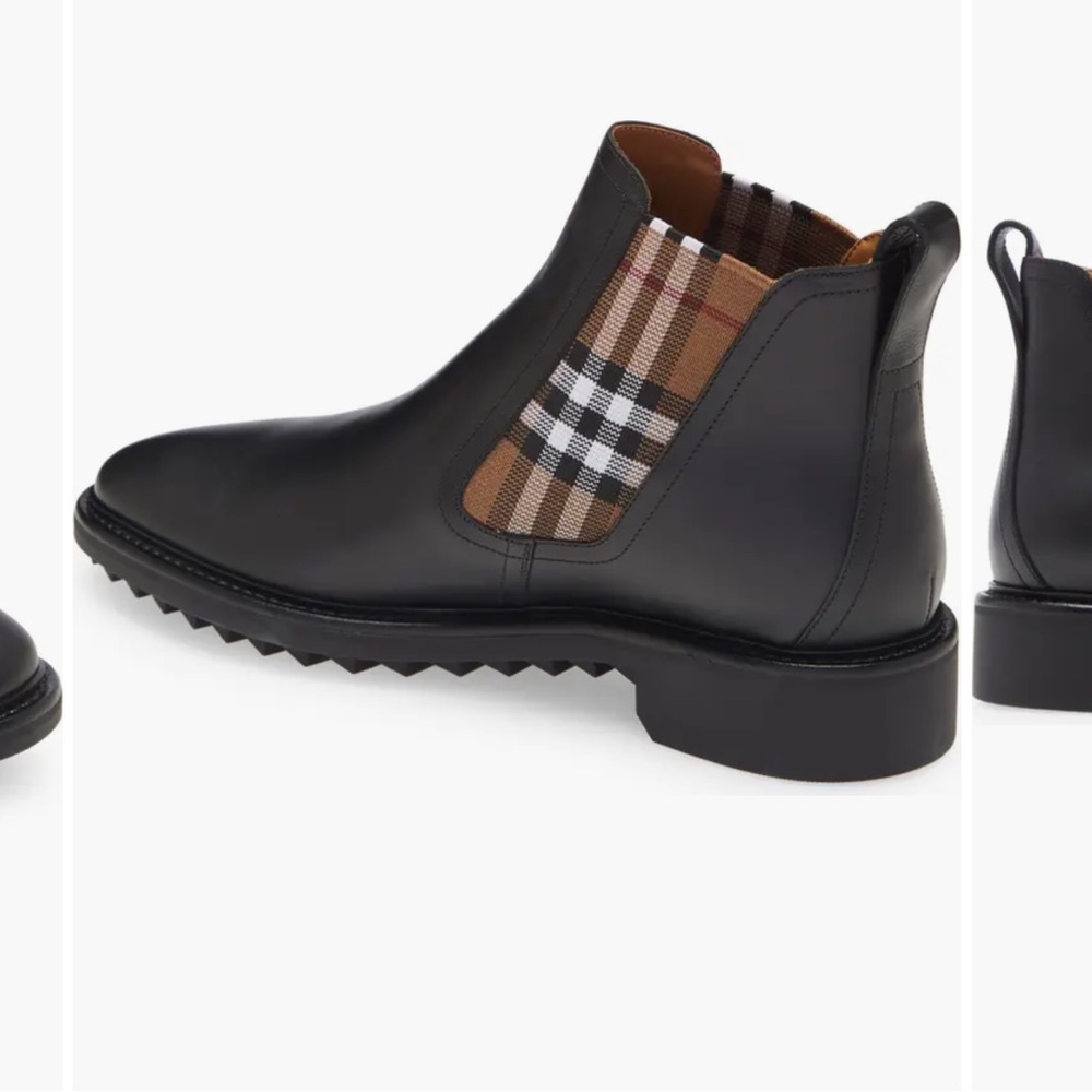 Burberry Black and Brown Men's Boots - Picture 2 of 5